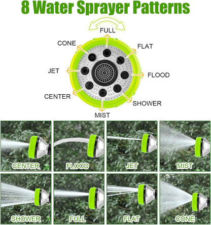 Close up of 8-in-1 rotating spray nozzle head