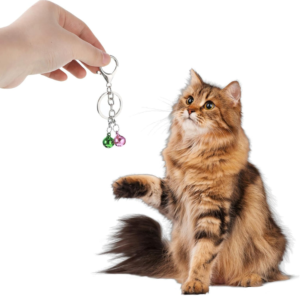 LIQWEI round pet accessories pack showing all ten pieces of rust resistant dog and cat charms