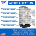 Absolutely Clean Amazing Bird Cage Cleaner and Deodorizer - Just Spray/Wipe - Safely & Easily Removes Bird Messes Quickly and Easily - Made in The US - Fragrance Free (16oz Pack of 1) - Image 3