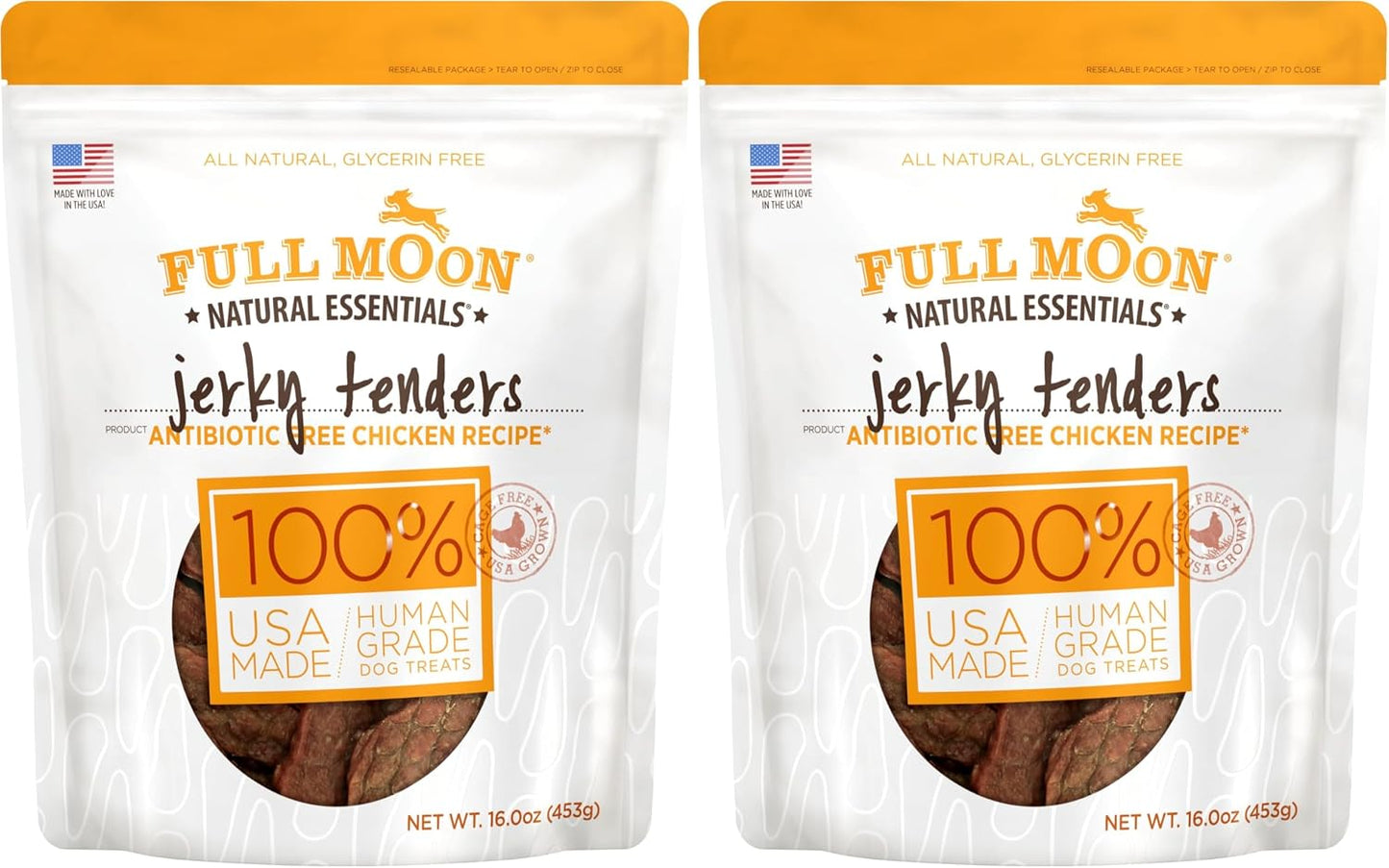 Full Moon Chicken Jerky Tenders Healthy All Natural Dog Treats Human Grade Made in USA 26 oz - Image 10