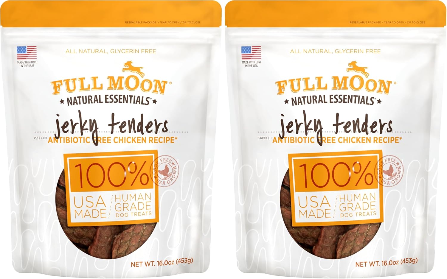Full Moon Chicken Jerky Tenders Healthy All Natural Dog Treats Human Grade Made in USA 26 oz - Image 10