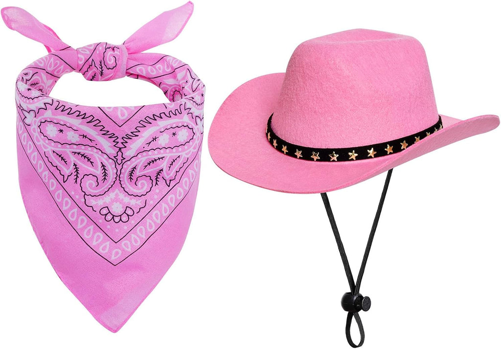 choyaxo Pet Cowboy Costume Halloween Costumes for Dogs Cat Cowboy Hat with Bandana Scarf (Small) - Image 13