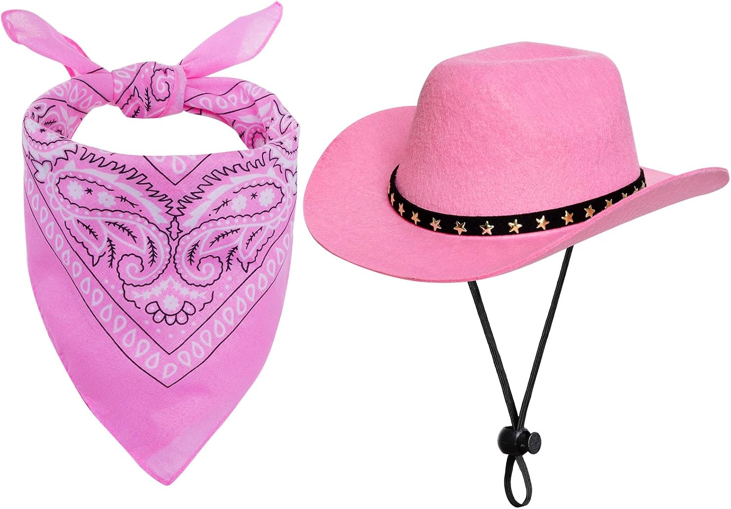 choyaxo Pet Cowboy Costume Halloween Costumes for Dogs Cat Cowboy Hat with Bandana Scarf (Small) - Image 13