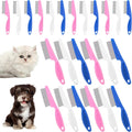 Hidyuuoo 24 Pcs Flea Comb Grooming Kit front view with various sizes