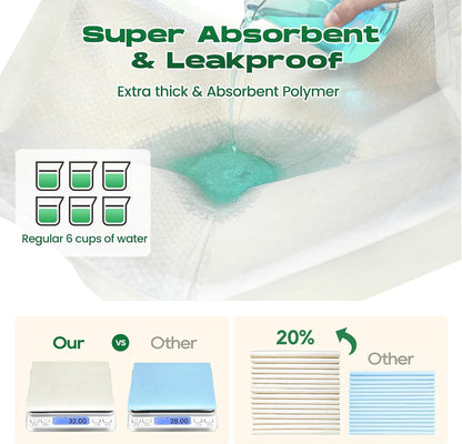 Quick drying dog potty pad being used by a small puppy indoor.