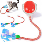 Rocfish Durable Interactive Cat Toys for Indoor Cats, Smart Automatic Cat Chase Ball Toy, Upgraded Speedy Tail Kitten Toy for Bored Indoor Adult Pets (Red) - Image 14