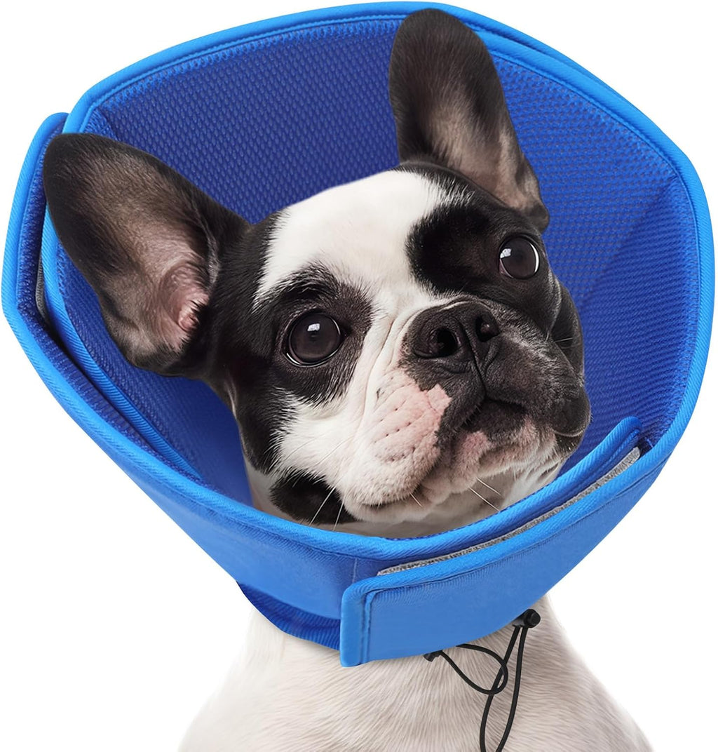 AOFITEE Soft Dog Cone, Adjustable Cones for Dogs After Surgery, Comfy Dog Cone Collar Alternative to Stop Licking, Elizabethan Recovery Collar for Large Dogs(Blue,Large) - Image 9