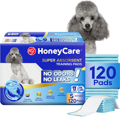 Honey Care All Absorb puppy training pads front view premium pet housebreaking sheets