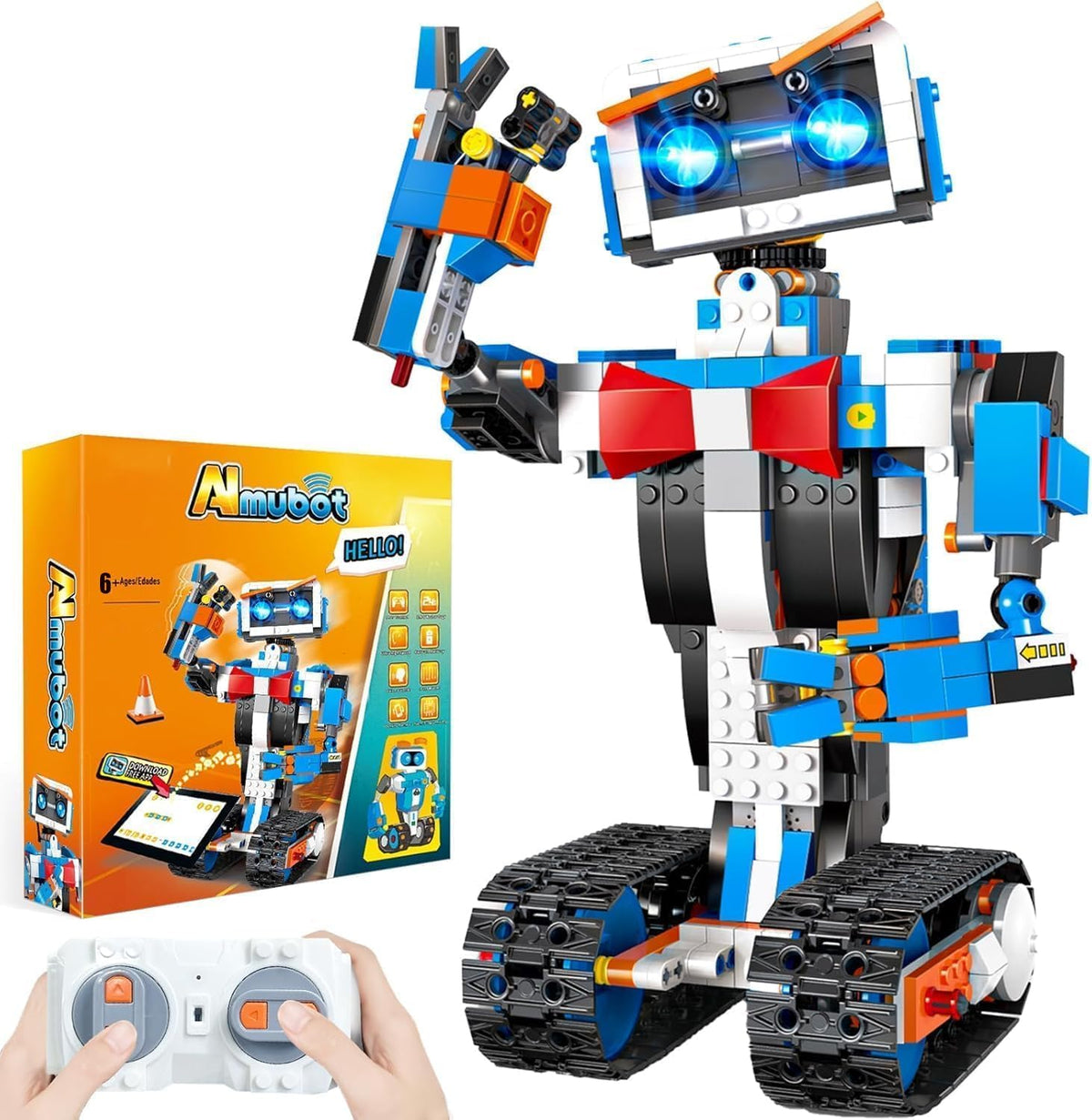 Okk STEM robot building kit front view with remote