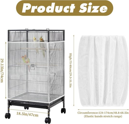 Hpmjz adjustable nylon mesh birdcage net cover close up material detail