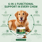 ColEaze dog supplement bottle showing natural ingredients