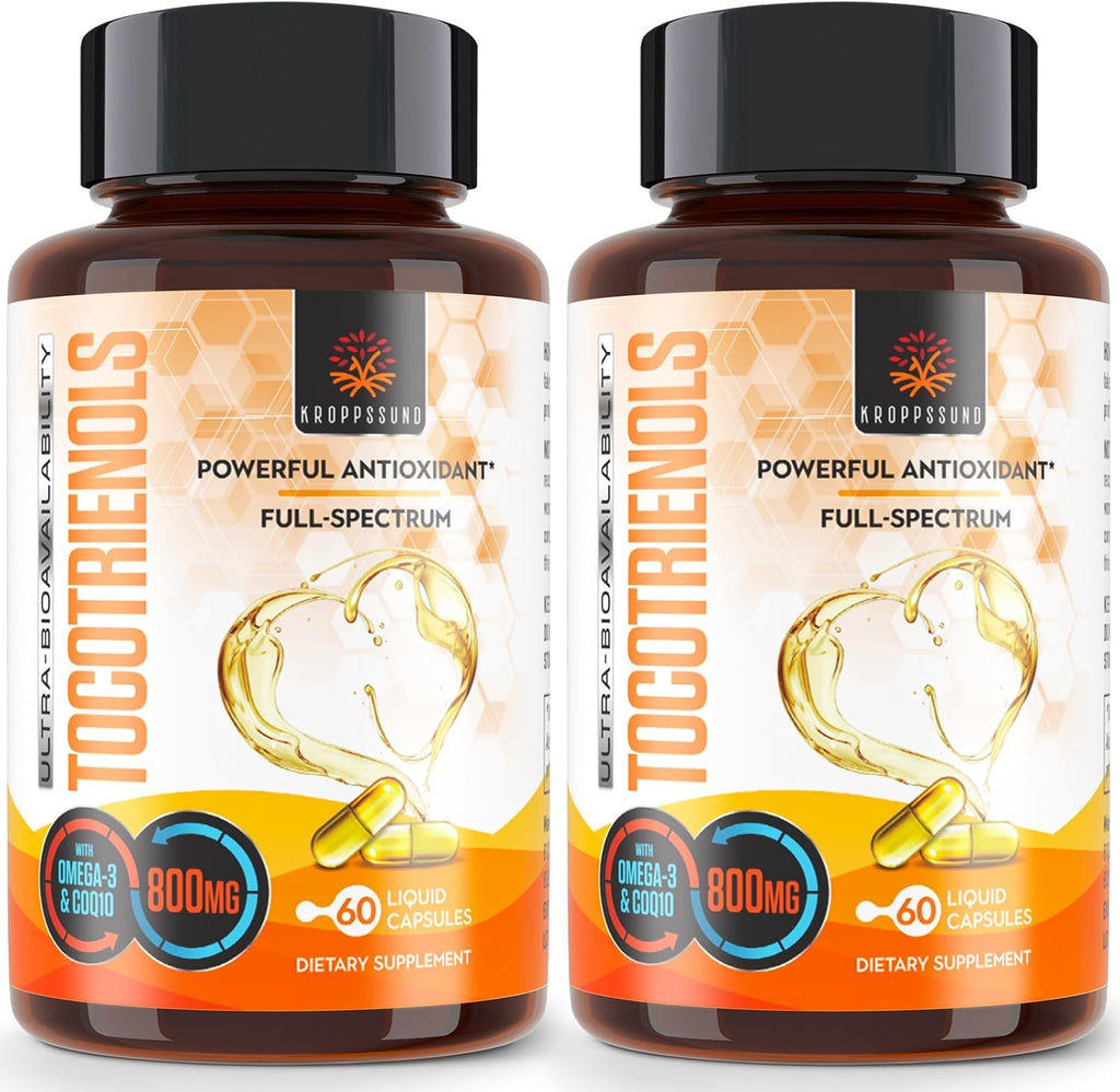 Kroppssund Tocotrienols 800mg front view bottle packaging