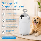 Linashi indoor litter disposal bin with lid closed