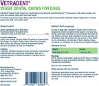 Vetradent dental chews showing porous texture for dog teeth cleaning