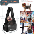 Black Lukovee pet carrier with adjustable padded shoulder strap