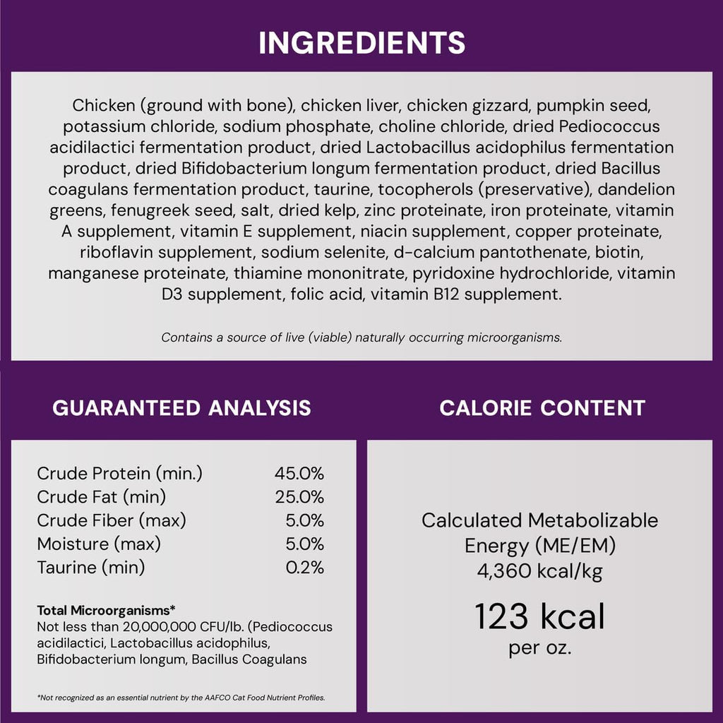 Stella & Chewy's Freeze-Dried Raw Cat Dinner Morsels - Premium Chicken Recipe with 98% Cage-Free Meat & Organs - Natural Grain-Free Cat & Kitten Food - Made in USA - 3.5 oz - Image 10