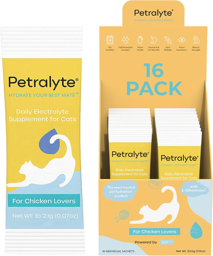 Petralyte Cat Hydration Electrolyte and Cat Joint Supplement | Hydration Support for Cats w/Glucosamine, Chondroitin, L-Glutamine, Taurine, Lysine & Prebiotics | for Salmon Lovers | 16 Packets - Image 11