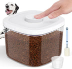 12 lbs Airtight Dog Cat Food Storage Container and Dog Treat Containers BPA-Free, PET Clear Stackable Pet Storage Bin, 1-Cup Scoop, 1-Sponge cleaning brush, Pop Top, With handle, Easy Mobility-large - Image 12
