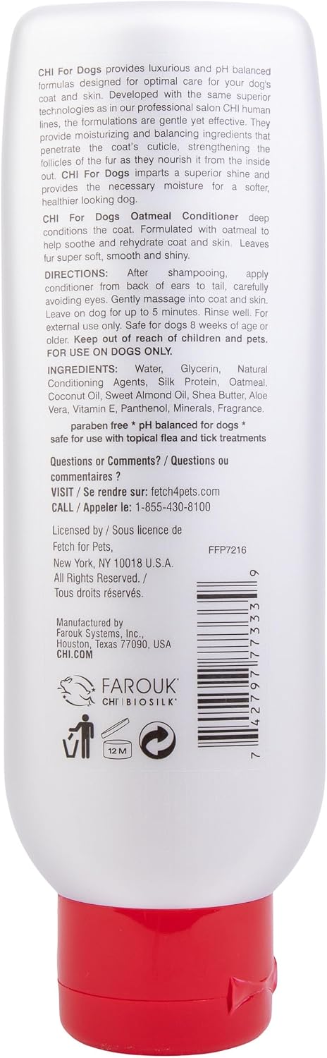 CHI for Dogs pH balanced formula standing upright against a clean studio background.