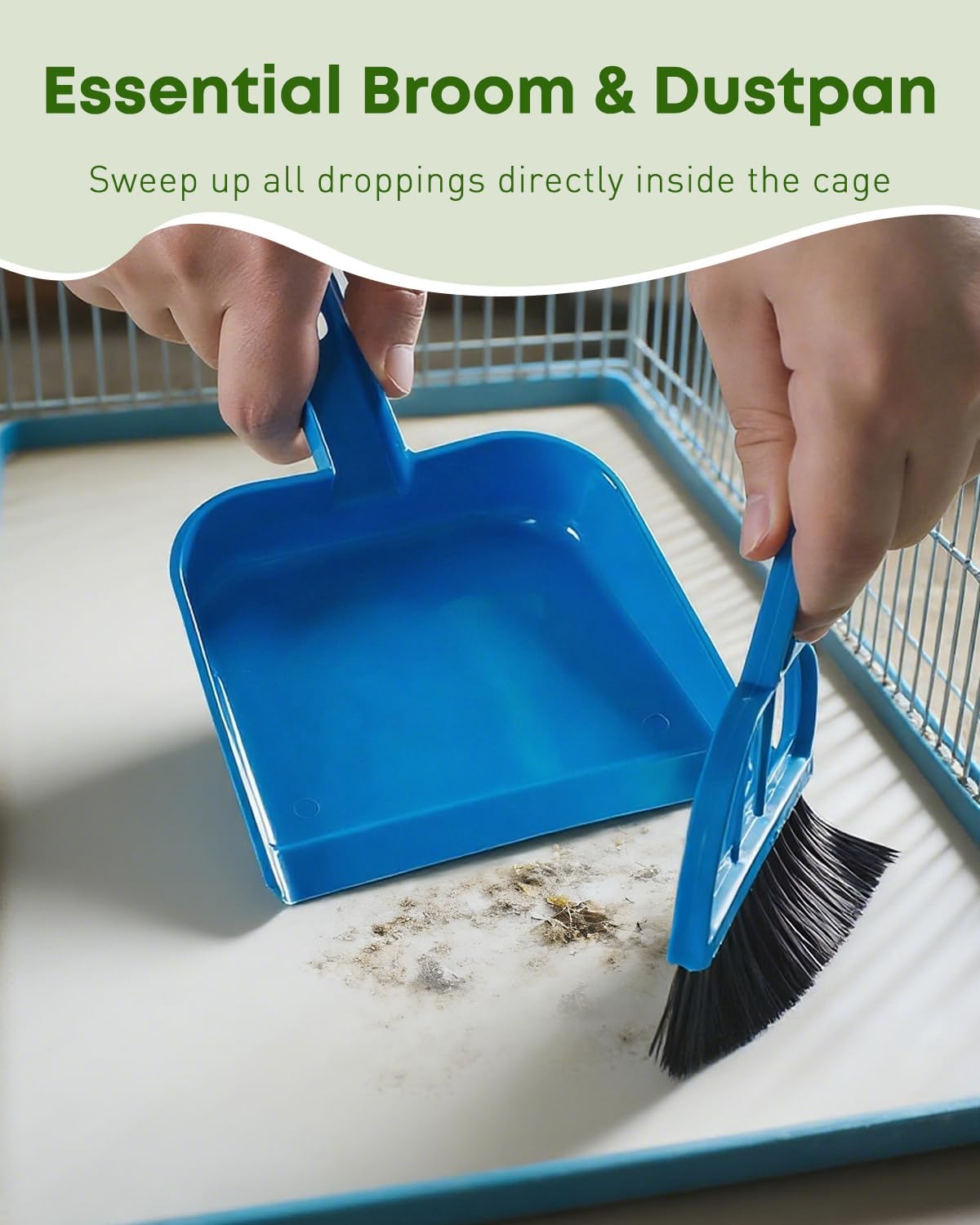 Pawfly pet habitat cleaning brushes showcasing the durable metal wire core construction.