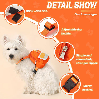 Bagentry pet self carrier showing built in poop bag dispenser detail