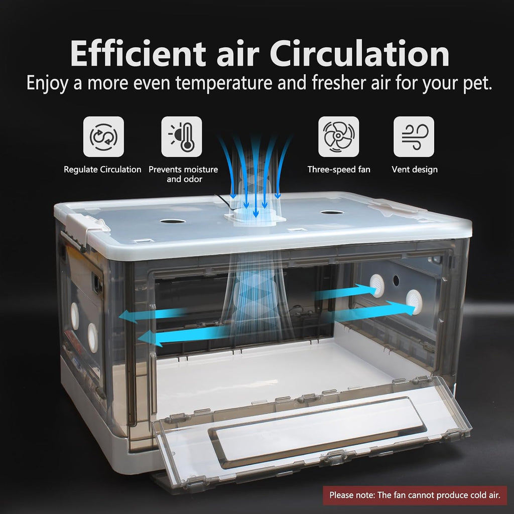 Geniprem kitten incubator showing adjustable temperature and humidity monitor