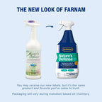 Farnam horse fly repellent spray back label with ingredient details