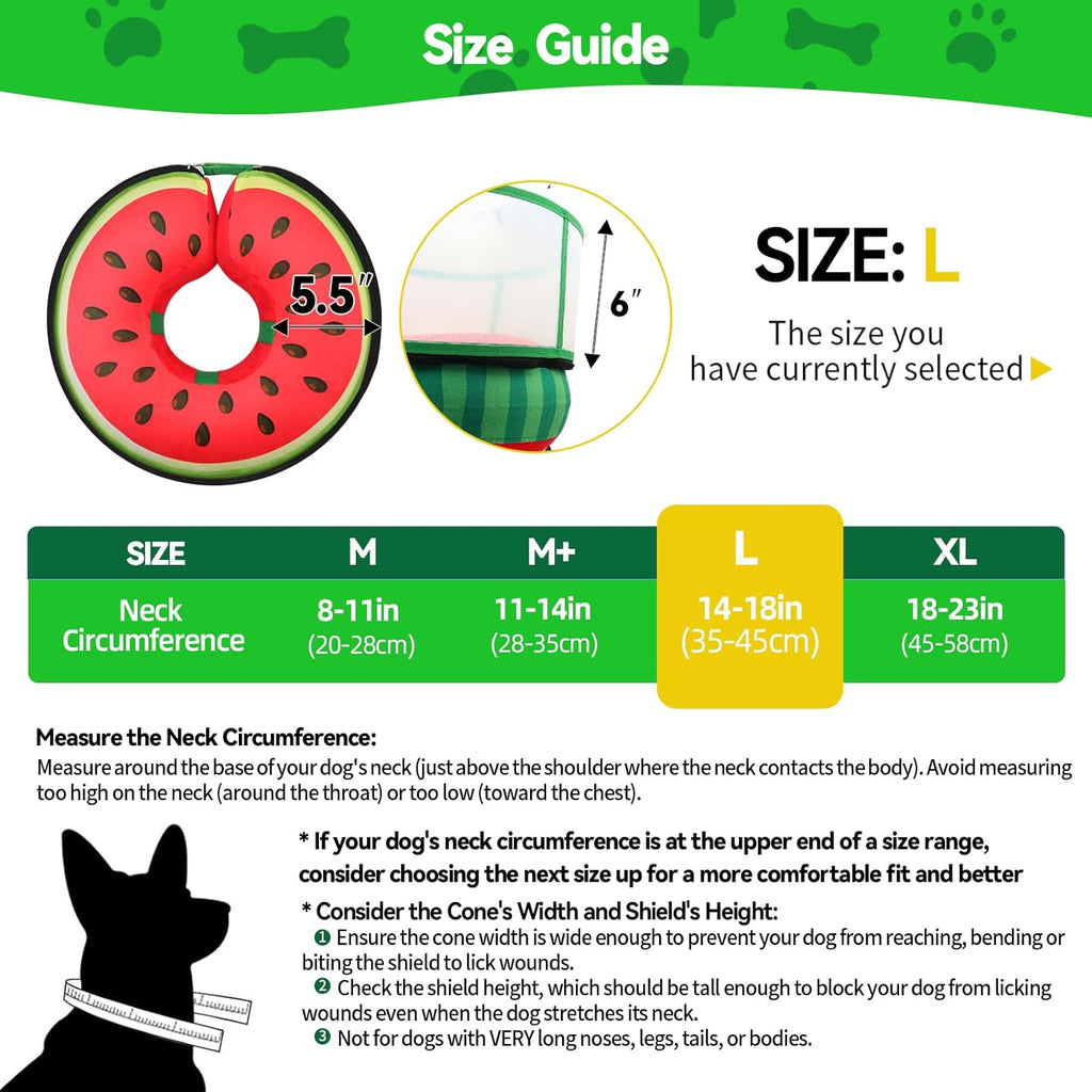 Detachable anti-licking shield for AThooDel dog cone
