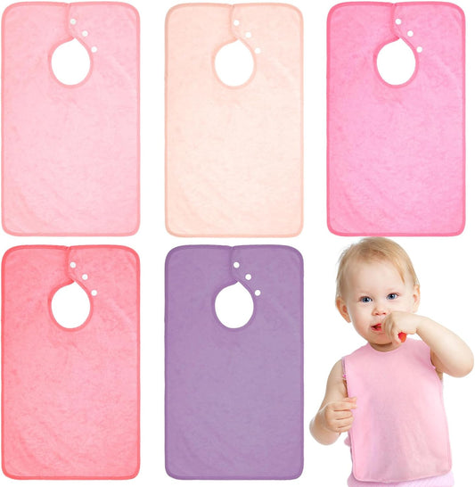 Hercicy full coverage pullover toddler baby bibs set of 5