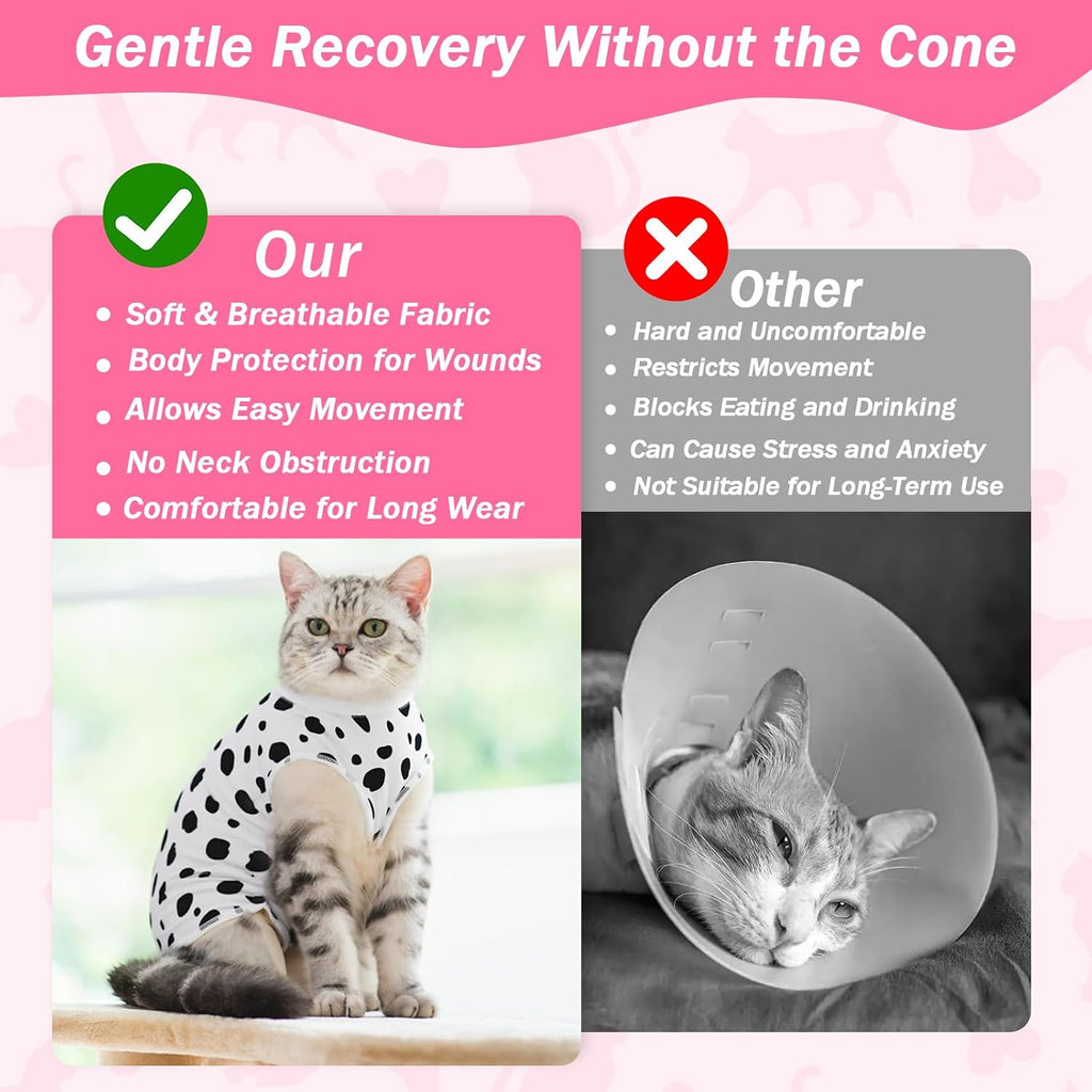 Close up of breathable fabric on cat surgical suit
