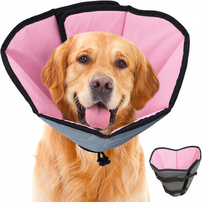 Dog Cone Collar for Dogs After Surgery Extra Long, Adjustable Comfy Dog Elizabethan Pet Collar Cone for Large Dogs Anti-Lick Protective Wound - Image 10
