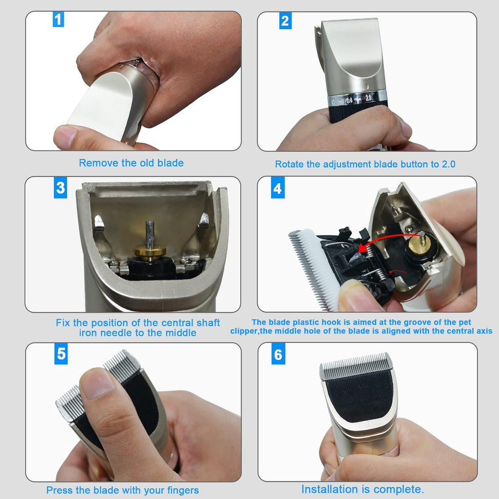 Dodaer zero point five millimeter cat and dog trimmer blade units