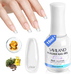 Saviland clear builder nail gel front view bottle packaging