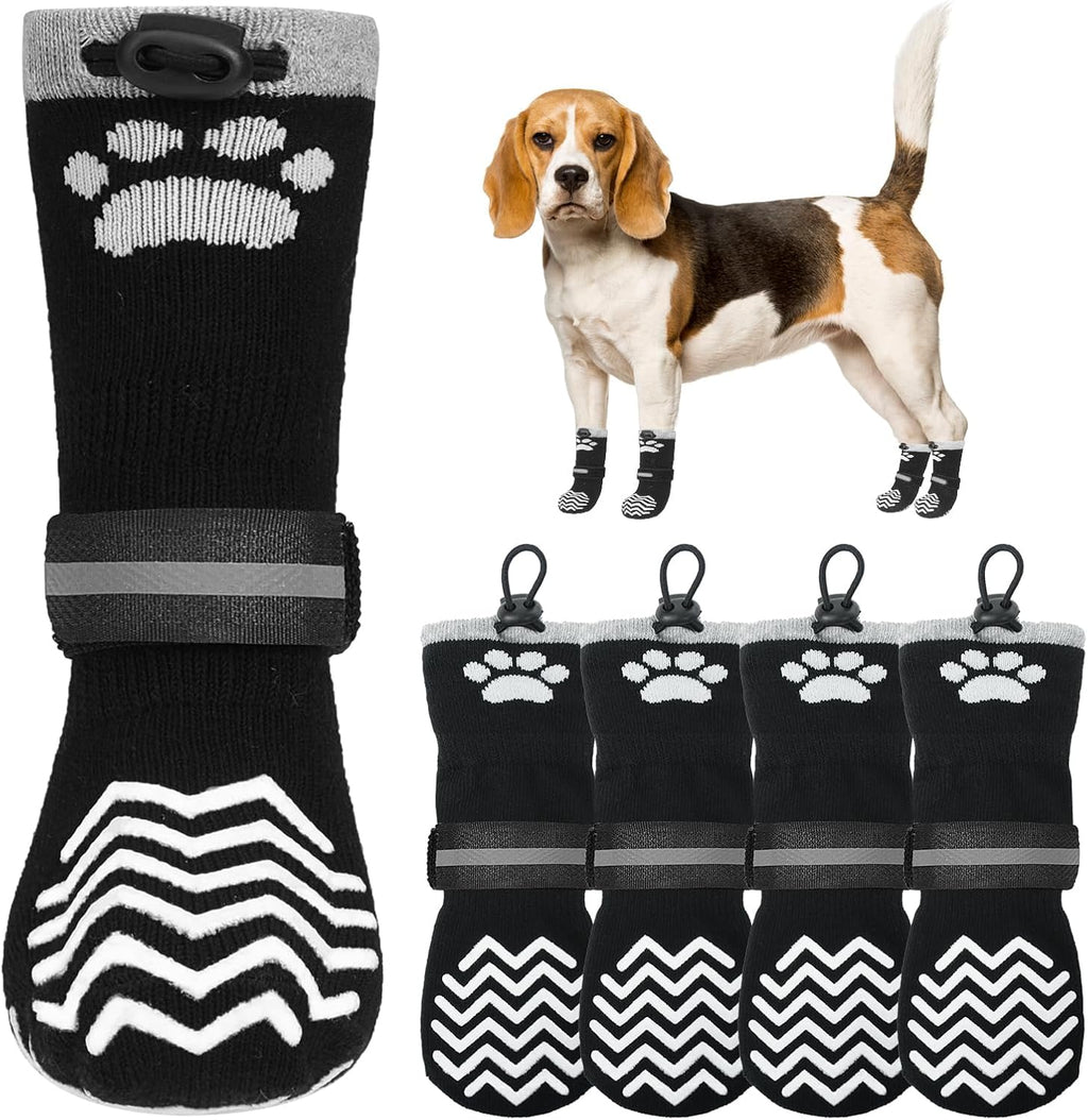 KOOLTAIL Dog Socks for Hot Pavement, Summer Dog Shoes to Prevent Licking Paws for Hardwood Floor, Non Slip Double Sides Boots & Paw Protectors, Pet Grippy Booties for Small Medium Large Senior Dogs - Image 15
