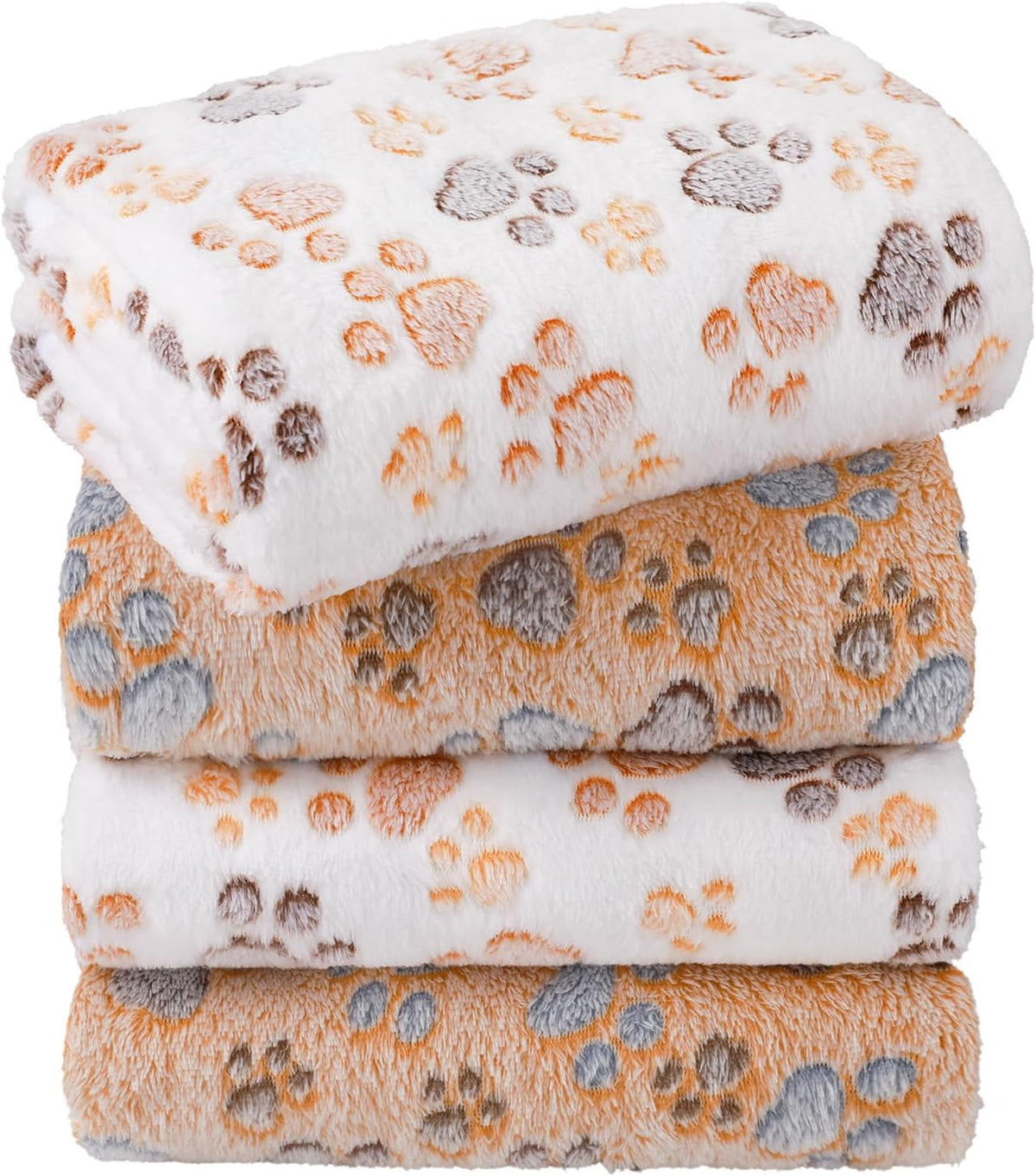LINENLUX 1 Pack 3 Blankets Super Soft Fluffy Premium Fleece Dog Blankets for Puppy Cat Pet Blanket Flannel Throw Warm Sleep Dog Paw-3pcs 23x16 inch - Image 12