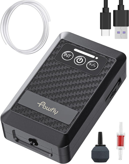 Pawfly Lithium Battery Portable Aquarium Air Pump front view