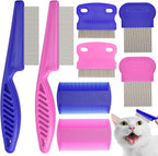 Flea Comb for Cats Dogs, 6 Pack Pet Lice Comb Set Pet Grooming Pets for Small, Medium & Large PetsPink - Image 10