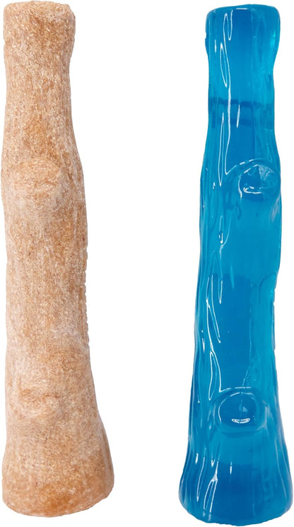 Dogwood Calming Dog Chew Toy - Real-Wood Blend, Moderate Chewers, Medium, 7.5", 2-Pack (Natural & Hemp Flavors) - Image 12