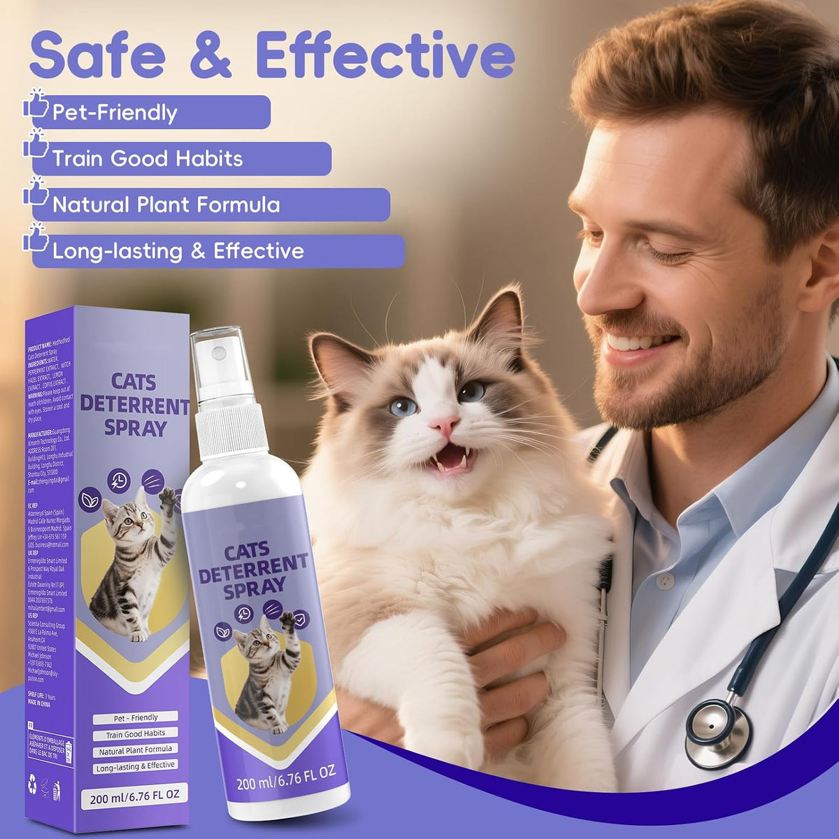 Using Ktsay deterrent spray on household curtains and furniture