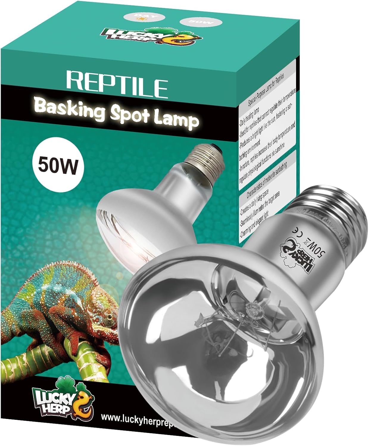 LUCKY HERP Reptile Heat Lamp - 100W Ceramic Heat Emitter Reptile Heat Lamp Bulbs (1 Pack), No Light Ceramic Heat Bulb, Heat Lamp for Reptiles Amphibian Chicken Pet Brooder Coop Lizard Turtle - Image 9