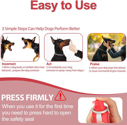 Using Ockce corrector spray for pet training