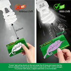 Lucky Herp fifteen watt compact fluorescent terrarium lamp for chameleons and geckos.