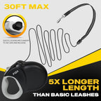 Fida heavy duty dog leash showing ergonomic handle