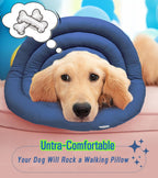 BARDIMIES adjustable recovery donut collar showing the drawstring buckle mechanism