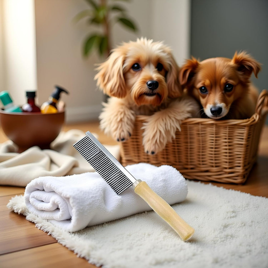 Stainless steel pet comb for tangle removal
