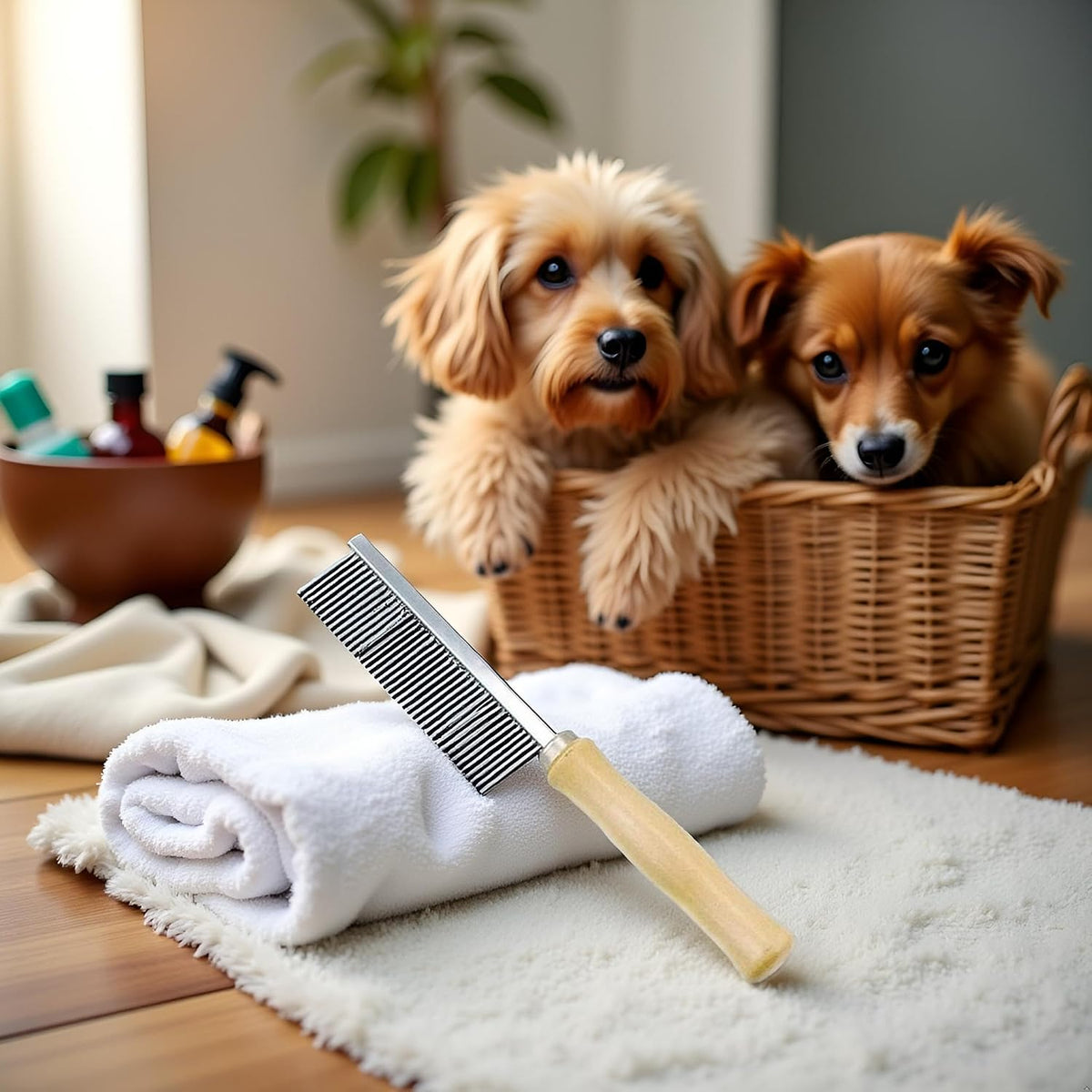 Stainless steel pet comb for tangle removal