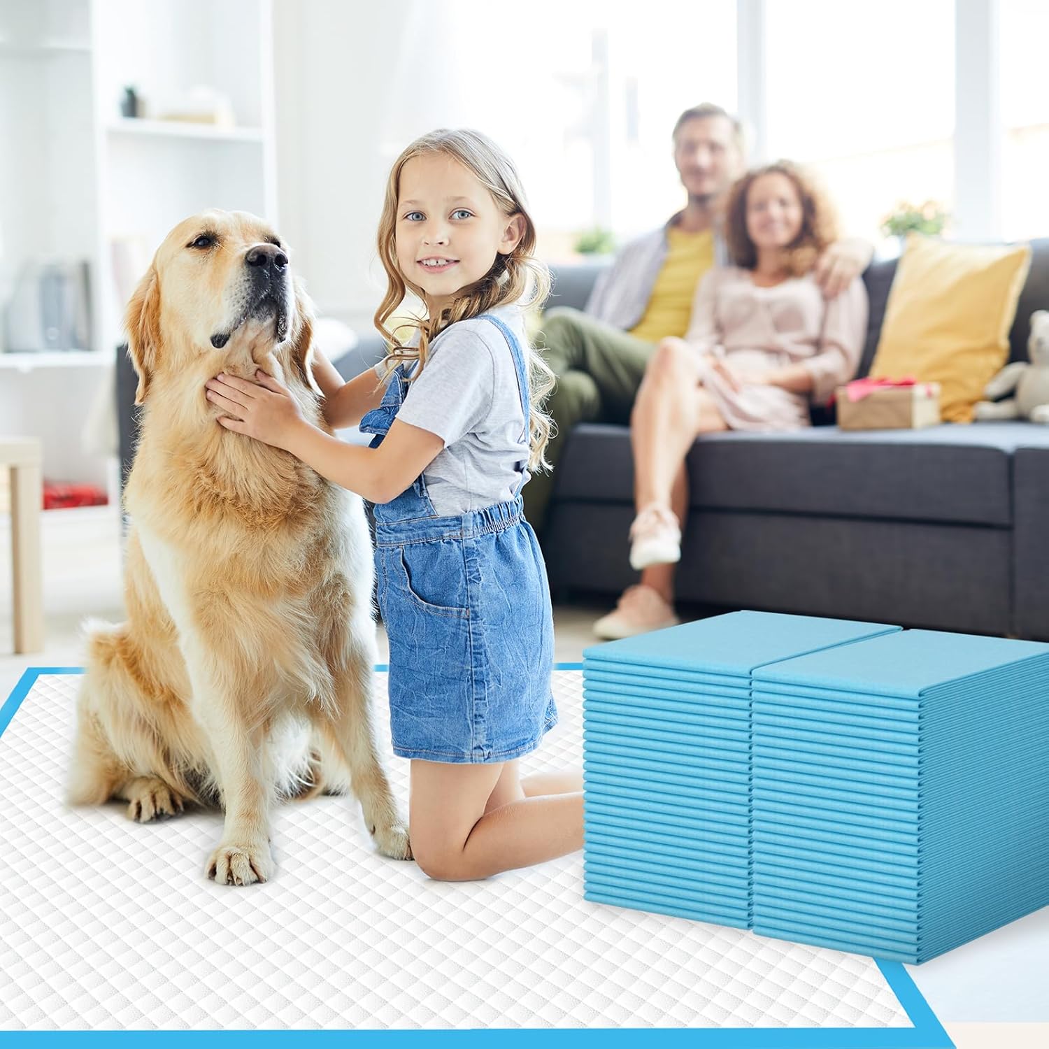 100 Count Large Dog & Cat Puppy Pee Pads - 28"x30" Absorbent Potty Training Pads | Leakproof Quick-Dry Disposable Pet Pads for Puppies, Dogs & Cats | Indoor, Outdoor, Litter Box, Housebreaking Use - Image 9
