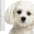Eye Envy Tear Stain Remover Face Comb front view showing dual fine and coarse carbon steel pins