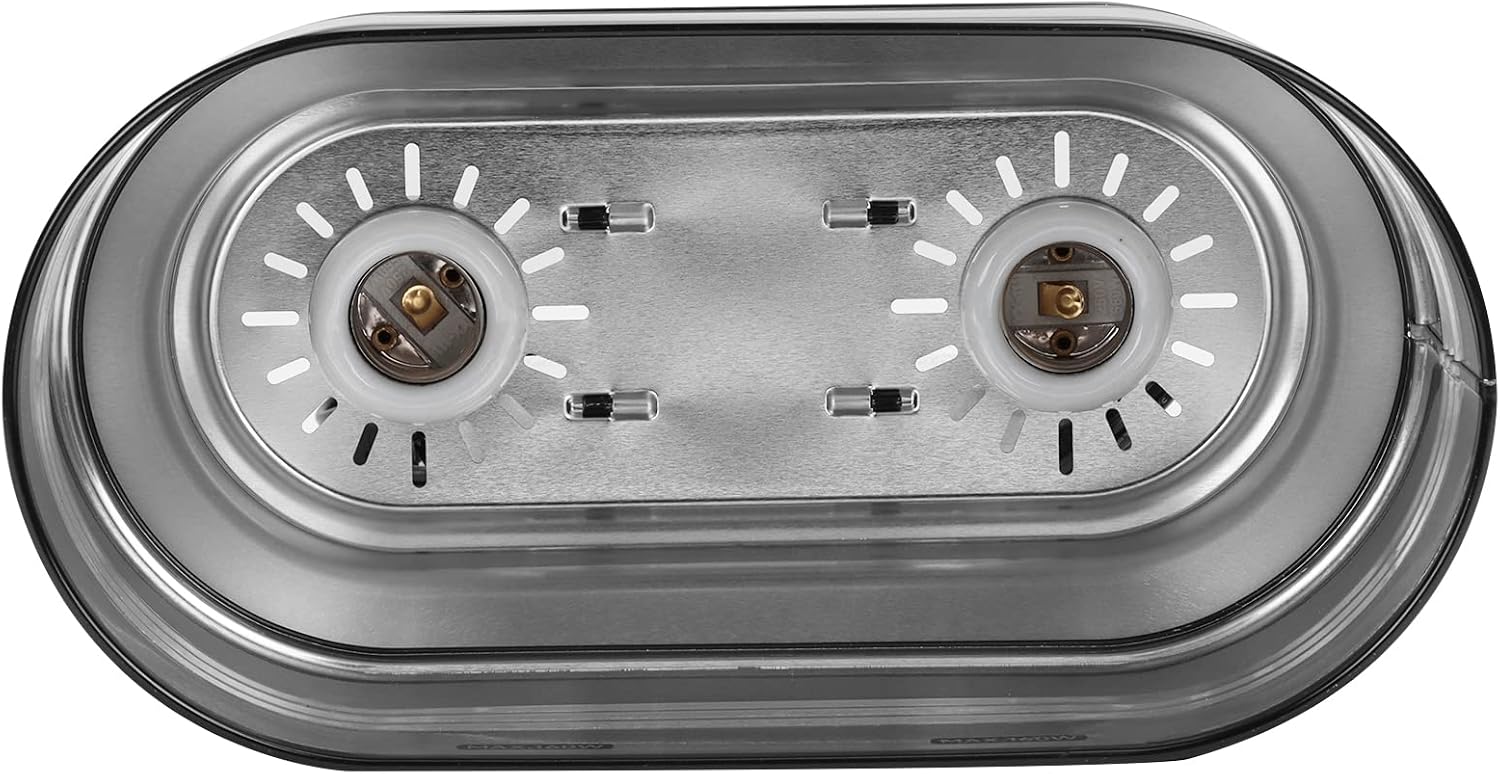 Aiicioo bearded dragon light fixture dual ceramic sockets close up