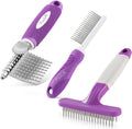 Poodlie pet dematting fur rake and comb bundle front view